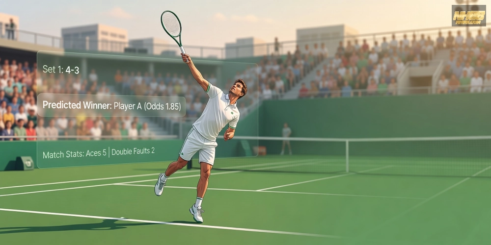 Giao diện cá cược tennis trên nền tảng nh88 với tỷ lệ kèo realtime