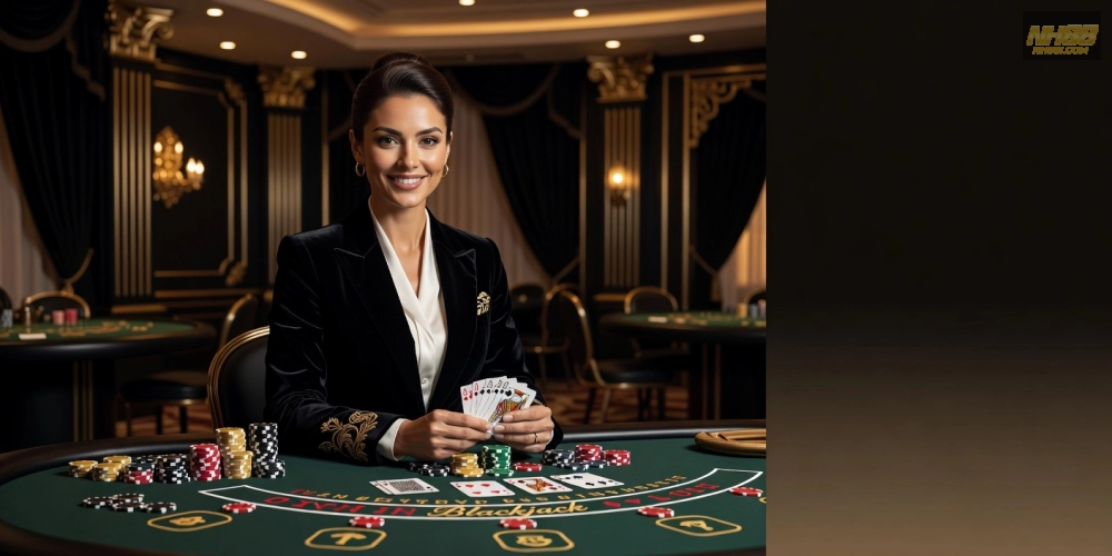 Dealer chuyên nghiệp trong live casino nh88 tạo không khí sôi động