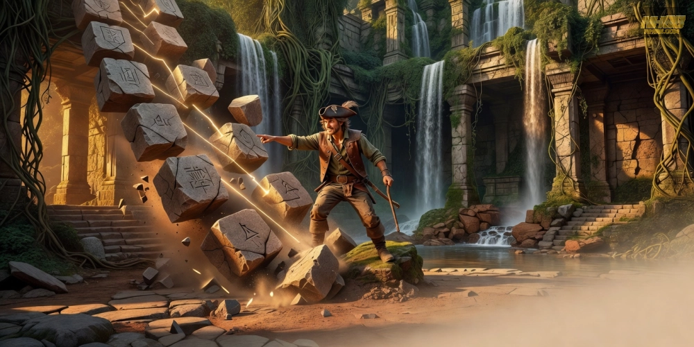 Trò chơi Gonzo's Quest trên NH88 với hiệu ứng avalanche độc đáo và cơ hội nhân đôi thưởng