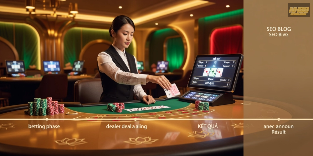 Trải nghiệm tiến trình chơi baccarat live casino nh88 với dealer chuyên nghiệp